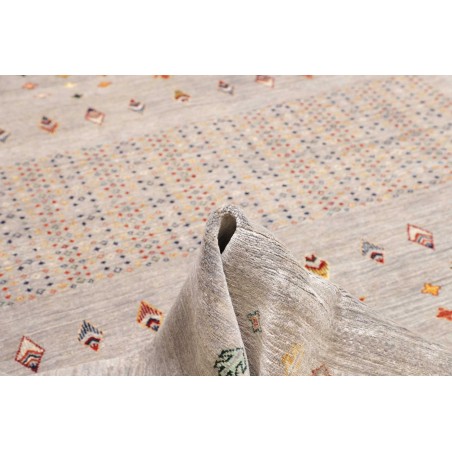 Tappeto Siva Pakistan bianco grigio 271x361