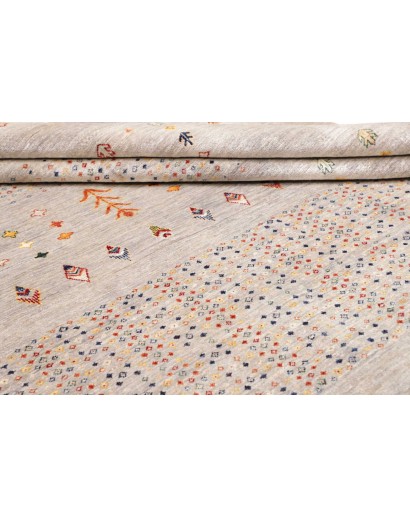 Tappeto Siva Pakistan bianco grigio 271x361