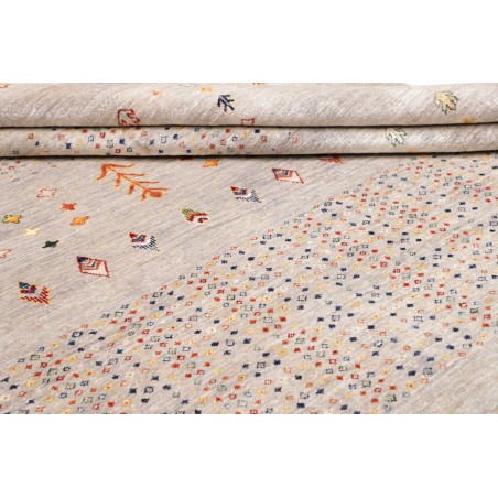 Tappeto Siva Pakistan bianco grigio 271x361