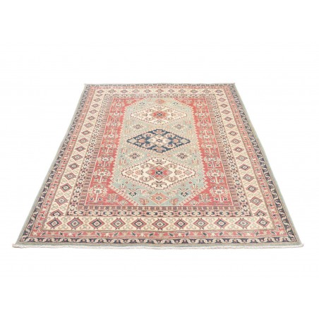 Tappeto Kazak Afghanistan bianco marrone 147x194