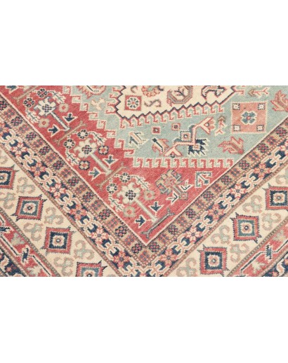 Tappeto Kazak Afghanistan bianco marrone 147x194