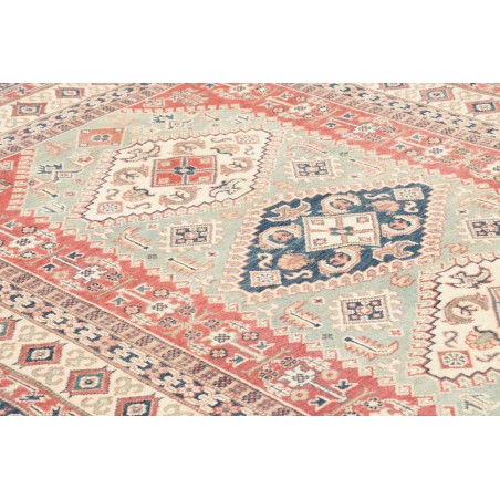 Tappeto Kazak Afghanistan bianco marrone 147x194