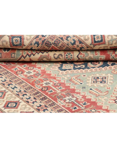 Tappeto Kazak Afghanistan bianco marrone 147x194