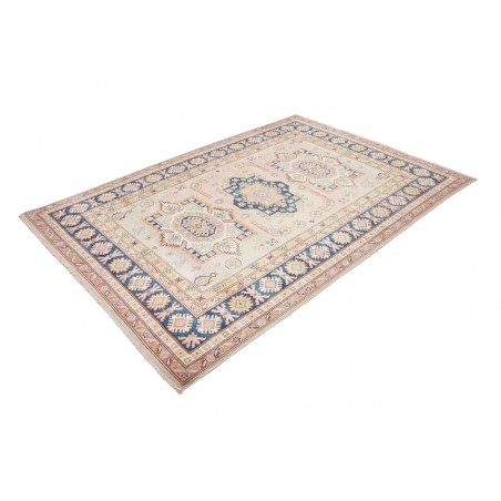 Tappeto Kazak Afghanistan bianco grigio 167x240
