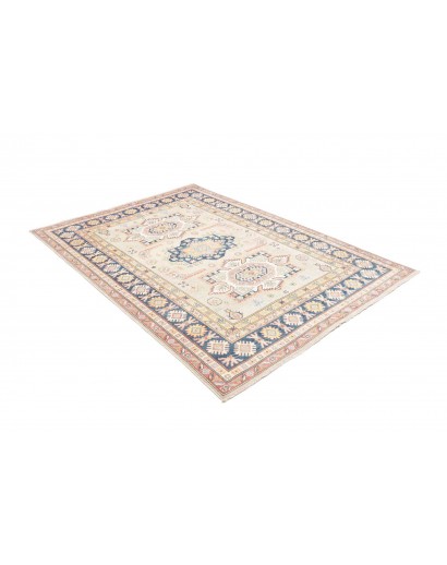Tappeto Kazak Afghanistan bianco grigio 167x240