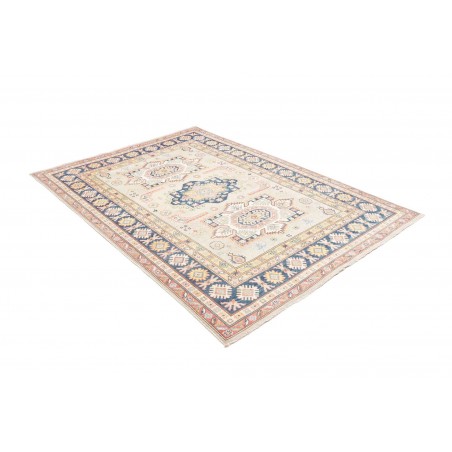 Tappeto Kazak Afghanistan bianco grigio 167x240