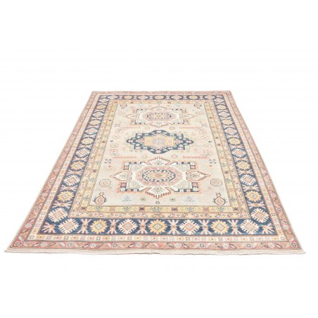 Tappeto Kazak Afghanistan bianco grigio 167x240