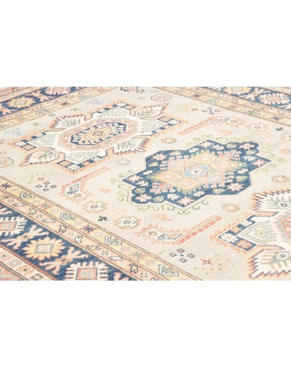 Tappeto Kazak Afghanistan bianco grigio 167x240