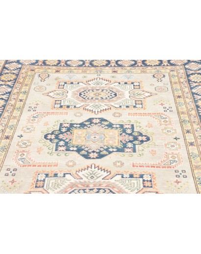 Tappeto Kazak Afghanistan bianco grigio 167x240