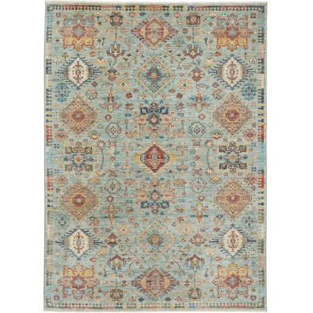 Tappeto Tribal Pakistan azzurro 147x206