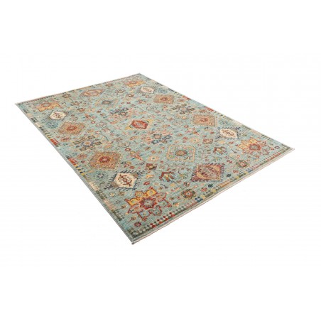 Tappeto Tribal Pakistan azzurro 147x206