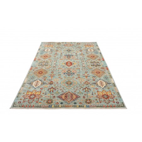 Tappeto Tribal Pakistan azzurro 147x206