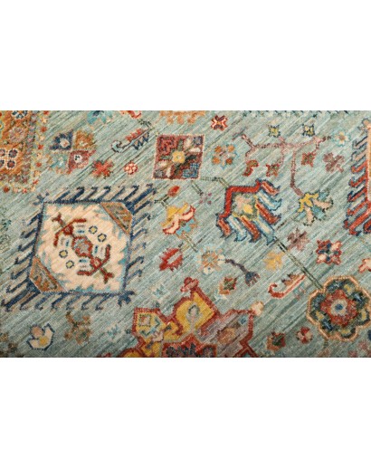 Tappeto Tribal Pakistan azzurro 147x206
