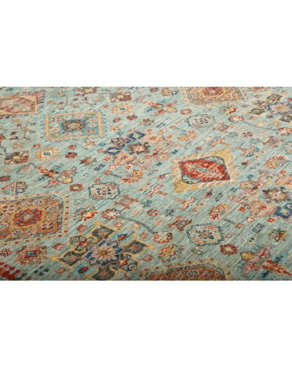 Tappeto Tribal Pakistan azzurro 147x206