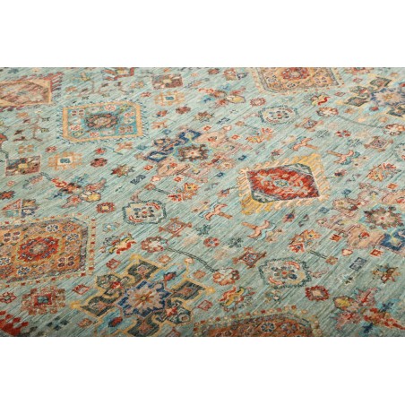Tappeto Tribal Pakistan azzurro 147x206