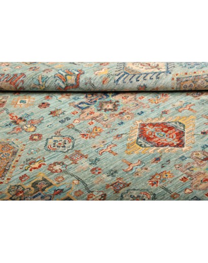 Tappeto Tribal Pakistan azzurro 147x206