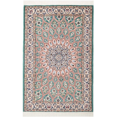 Tappeto Nain 9La Persia bianco marrone 81x126