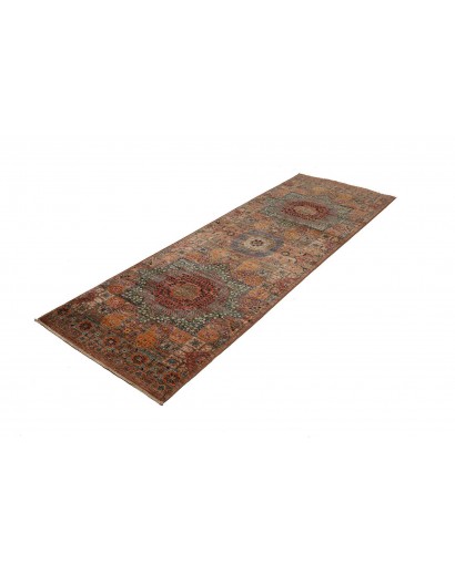Tappeto Mamlouk Pakistan azzurro giallo 81x244