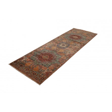 Tappeto Mamlouk Pakistan azzurro giallo 81x244