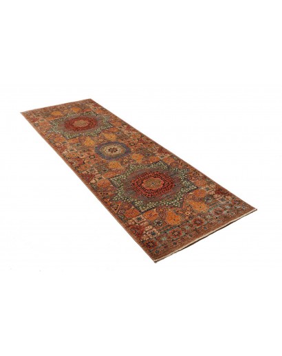 Tappeto Mamlouk Pakistan azzurro giallo 81x244