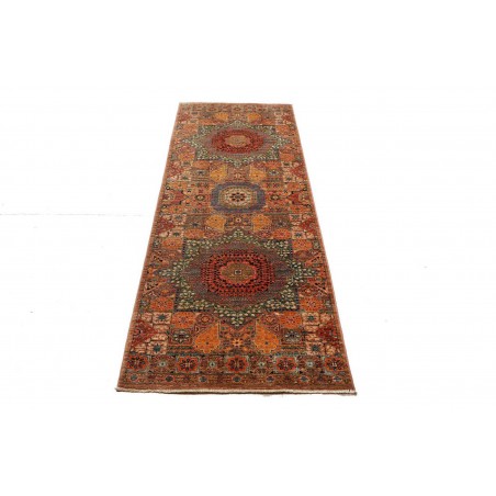 Tappeto Mamlouk Pakistan azzurro giallo 81x244