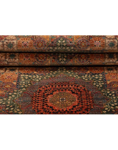 Tappeto Mamlouk Pakistan azzurro giallo 81x244