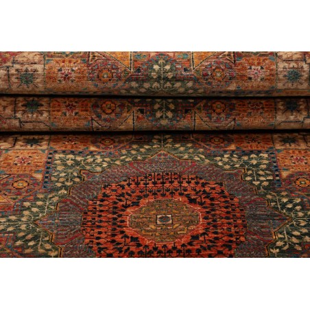 Tappeto Mamlouk Pakistan azzurro giallo 81x244