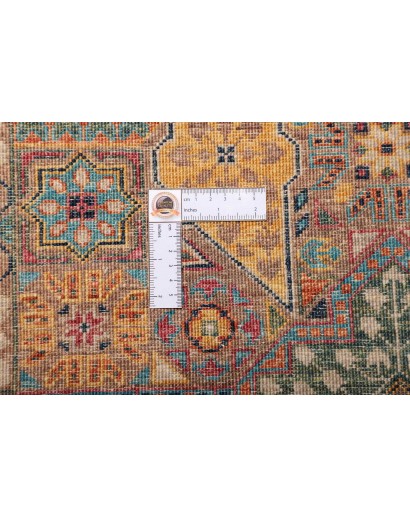 Tappeto Mamlouk Pakistan azzurro giallo 81x244