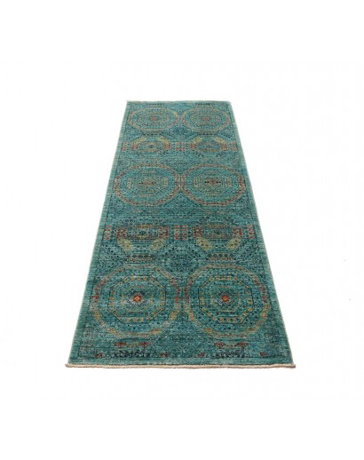 Tappeto Mamlouk Pakistan grigio verde 77x217
