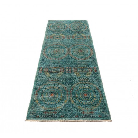 Tappeto Mamlouk Pakistan grigio verde 77x217