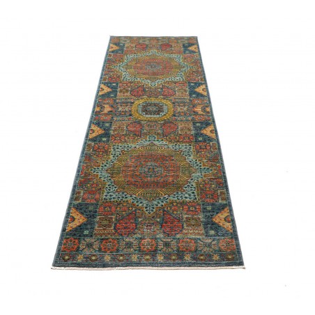 Tappeto Mamlouk Pakistan azzurro 82x255