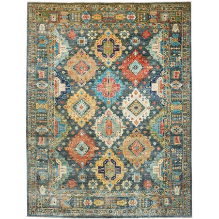 Tappeto Tribal Pakistan bianco marrone 240x312