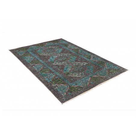 Tappeto Tribal Pakistan azzurro 125x188