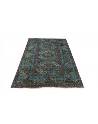 Tappeto Tribal Pakistan azzurro 125x188