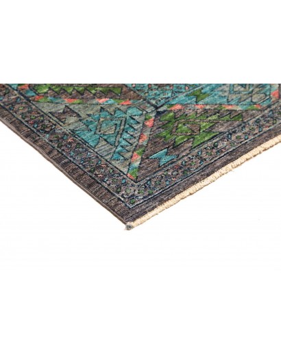 Tappeto Tribal Pakistan azzurro 125x188