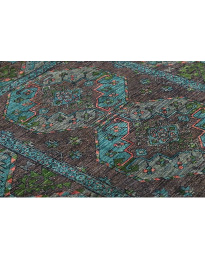 Tappeto Tribal Pakistan azzurro 125x188