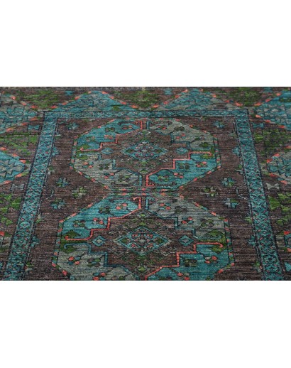 Tappeto Tribal Pakistan azzurro 125x188