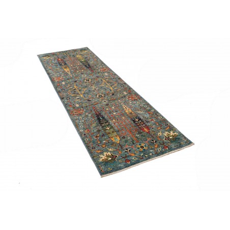 Tappeto Shahi Fine Pakistan azzurro grigio 77x248