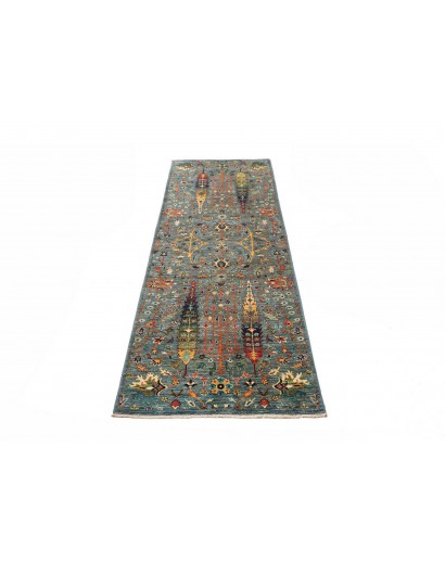 Tappeto Shahi Fine Pakistan azzurro grigio 77x248