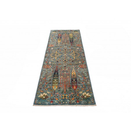 Tappeto Shahi Fine Pakistan azzurro grigio 77x248