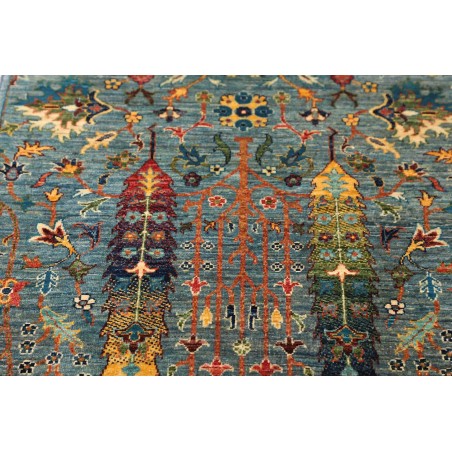 Tappeto Shahi Fine Pakistan azzurro grigio 77x248