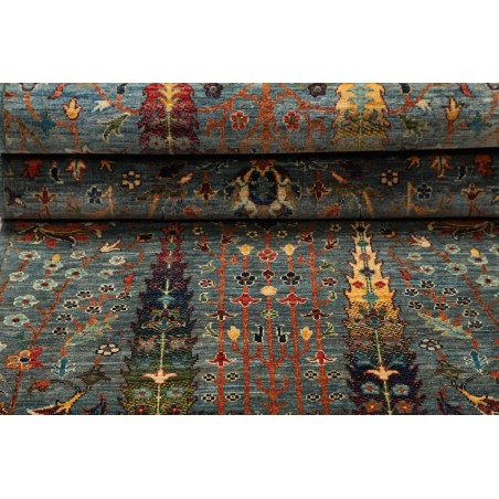 Tappeto Shahi Fine Pakistan azzurro grigio 77x248