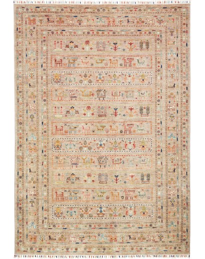 Tappeto Rubin Pakistan marrone grigio 162x239