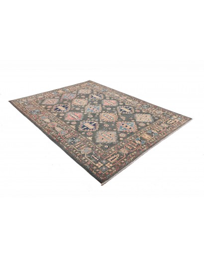 Tappeto Kazak Afghanistan azzurro bianco 174x230