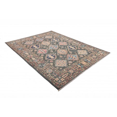 Tappeto Kazak Afghanistan azzurro bianco 174x230