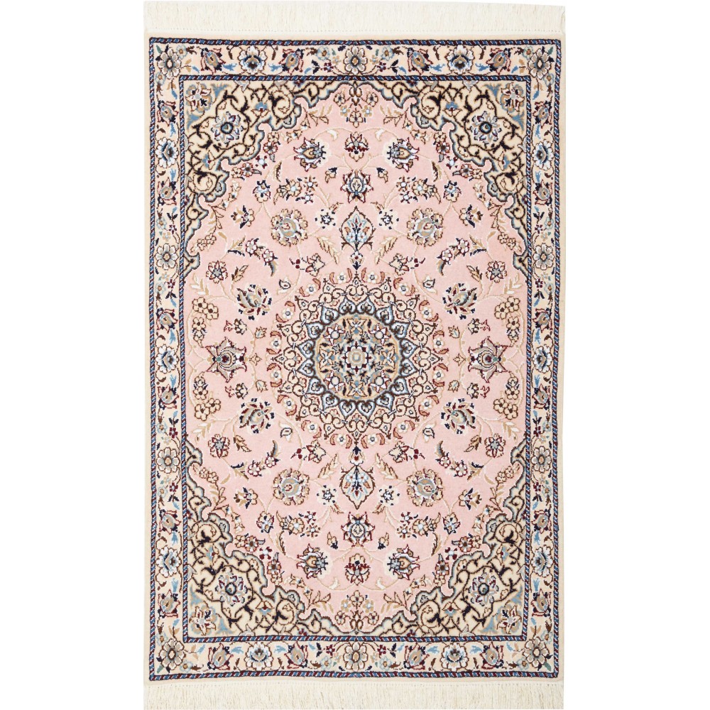 Tappeto Nain 9La Persia bianco grigio 80x120 Tappeto Nain 9La Persia bianco grigio 80x120