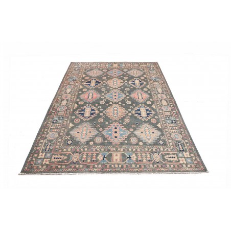 Tappeto Kazak Afghanistan azzurro bianco 174x230