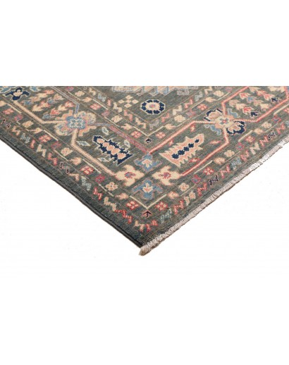 Tappeto Kazak Afghanistan azzurro bianco 174x230