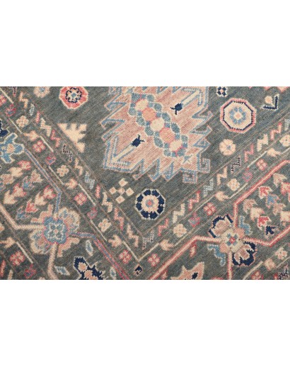 Tappeto Kazak Afghanistan azzurro bianco 174x230