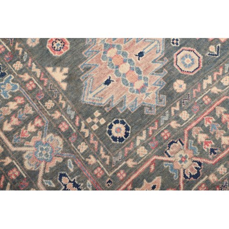 Tappeto Kazak Afghanistan azzurro bianco 174x230